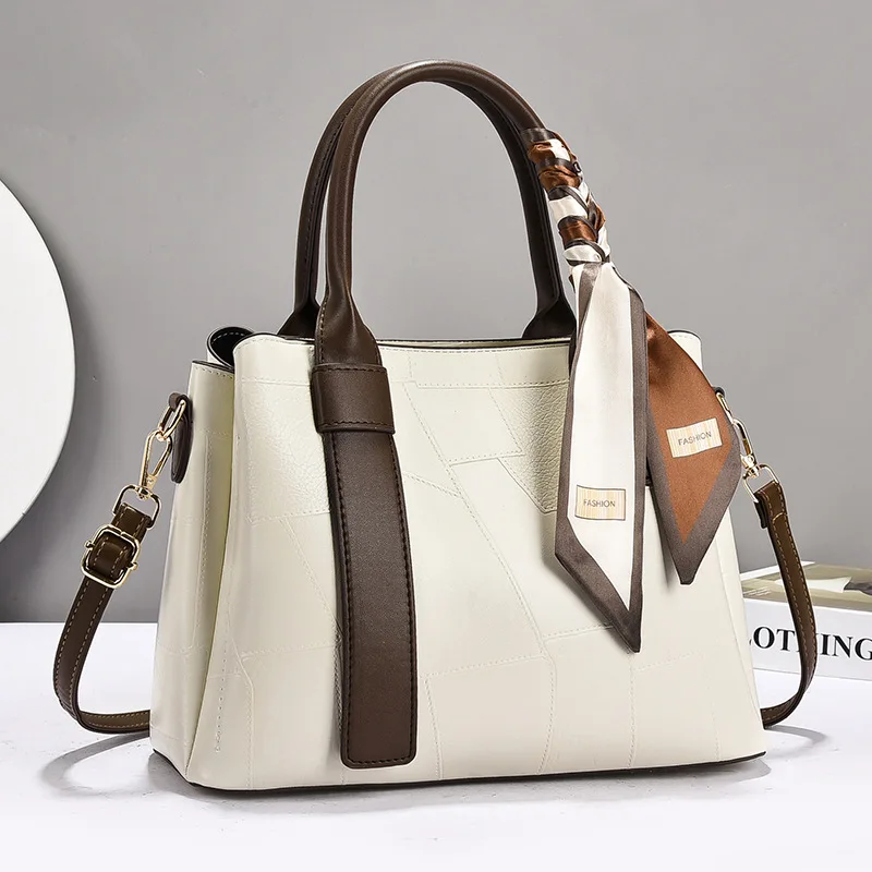 حقيبة كتف نسائية لعام 2026 حقيبة يد فاخرة مصممة حقائب يد نسائية جلدية مطبوعة حرف واحد حقيبة كتف واحدة #1