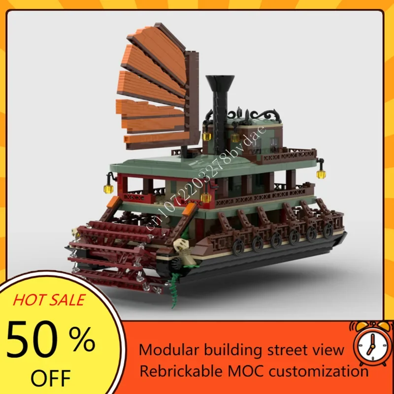 1344PCS Egyptian Market Museum Modular MOC Creative street view Model Custom Puzzle Architecture DIY Assembly Model Toys Gifts