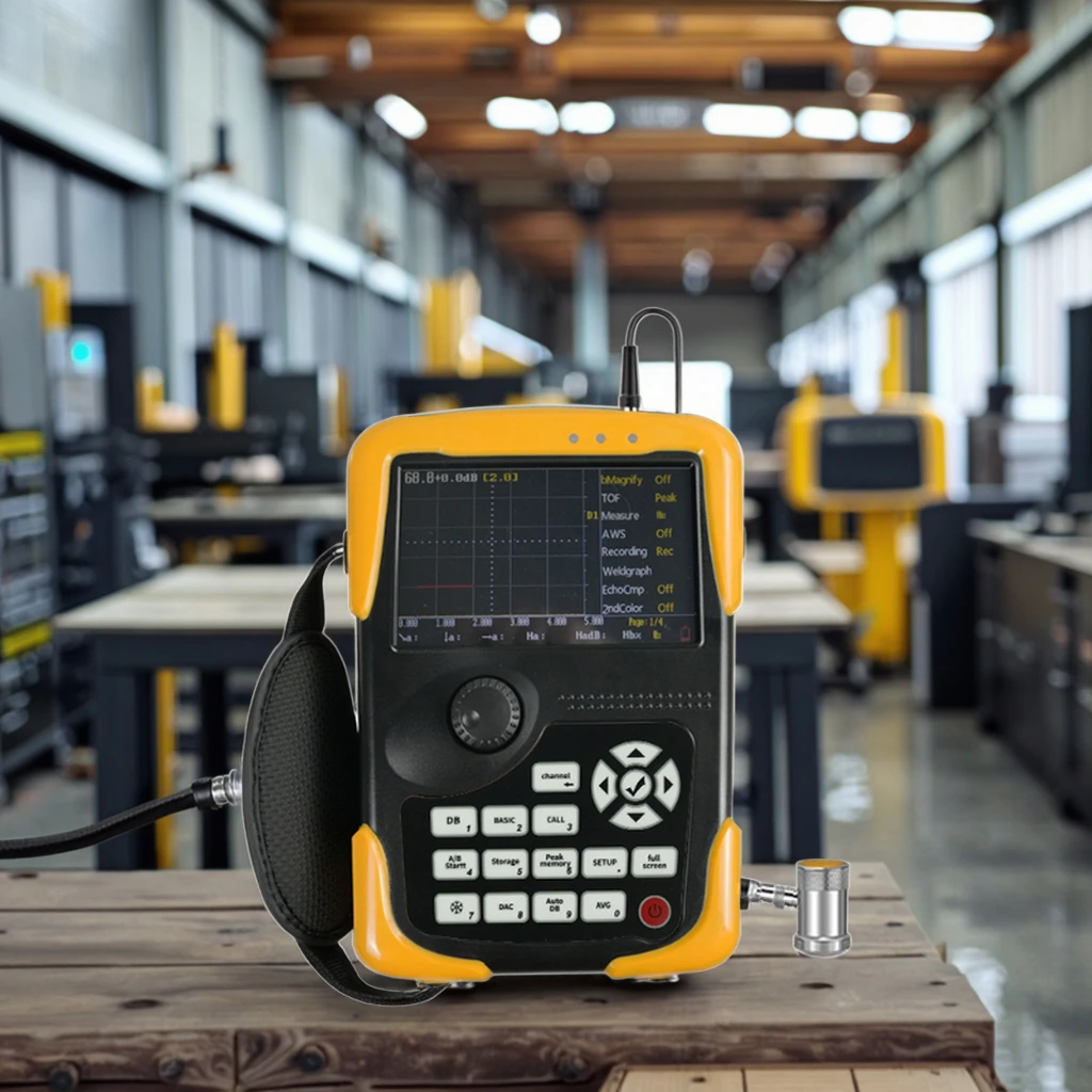 Handheld Electronic Waterproof Ultrasonic Flaw Detector 1 Year Warranty AVI Video 30dB Far-Field