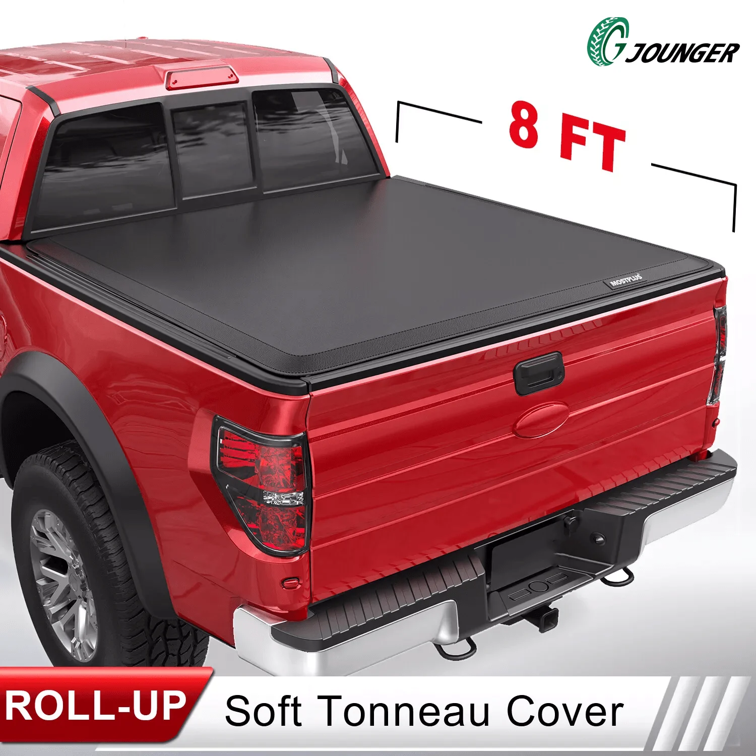 

Roll-Up 8FT Long Truck Bed Tonneau Cover For Ford F250/F350 /F450/F550 1999-2024