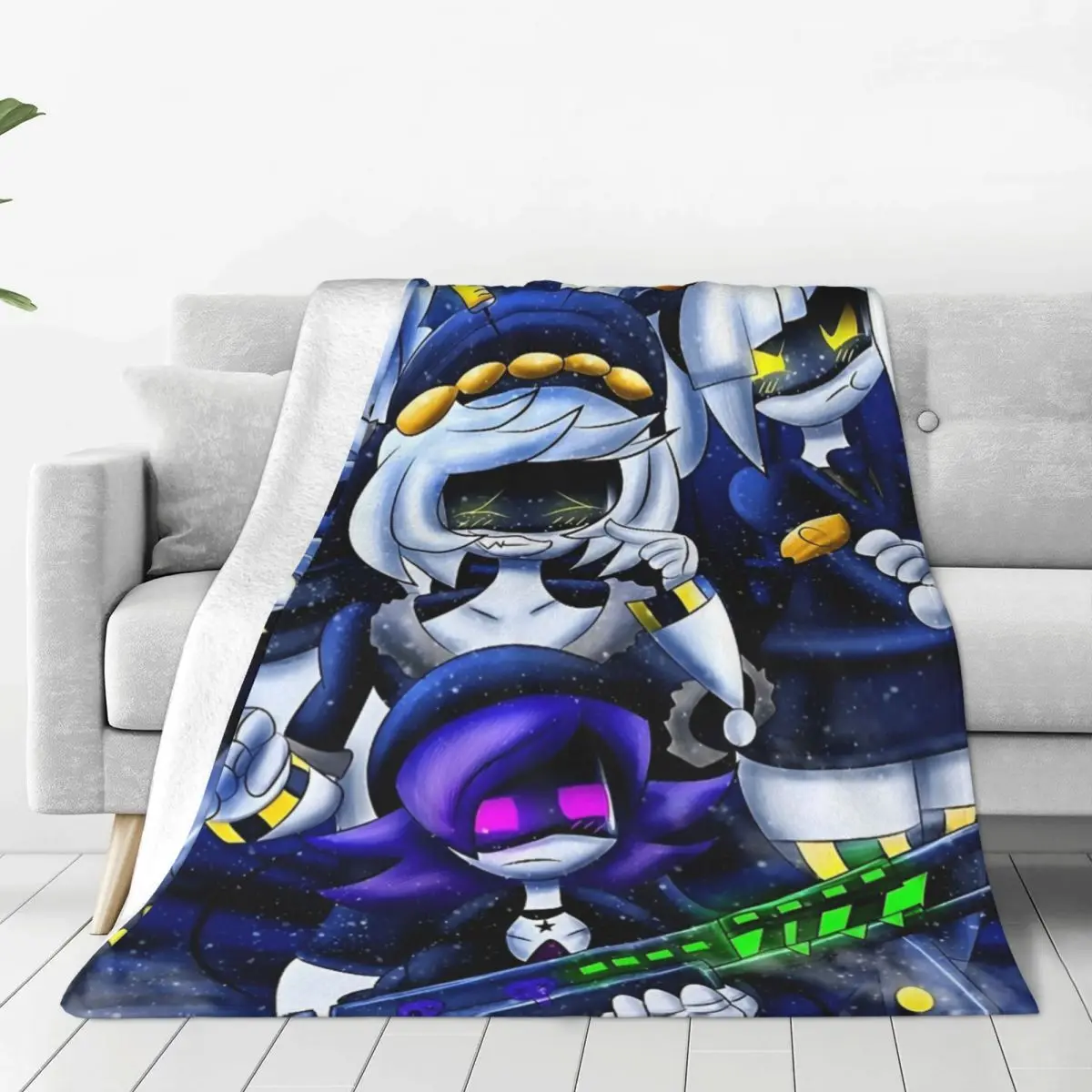 Robot Murder Drones Anime Movie Blanket Uzi Soft Warm Plush Throw Blanket For Bedroom Camping Flannel Bedspread Bed Cover