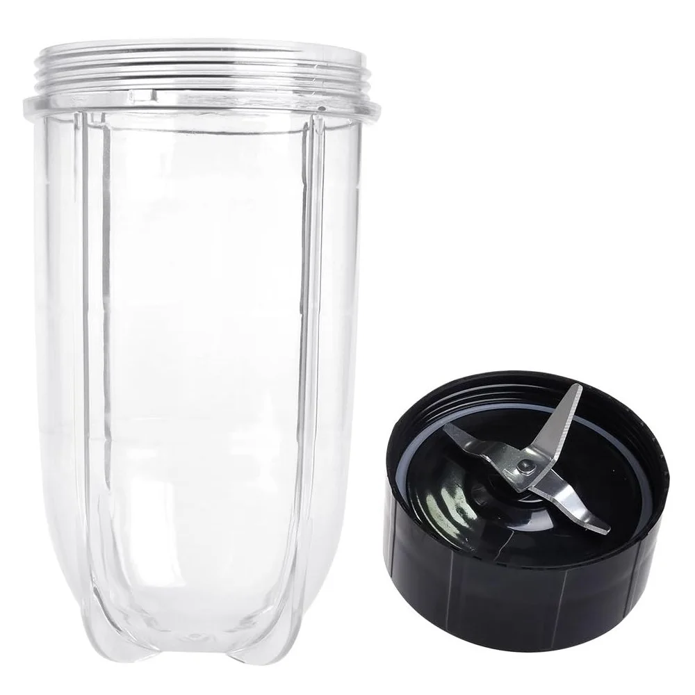 Cross Blade + 16oz Cup Set for Magic Bullet, Replacement Parts compatible with 250W Magic Bullet MB1001 Blender