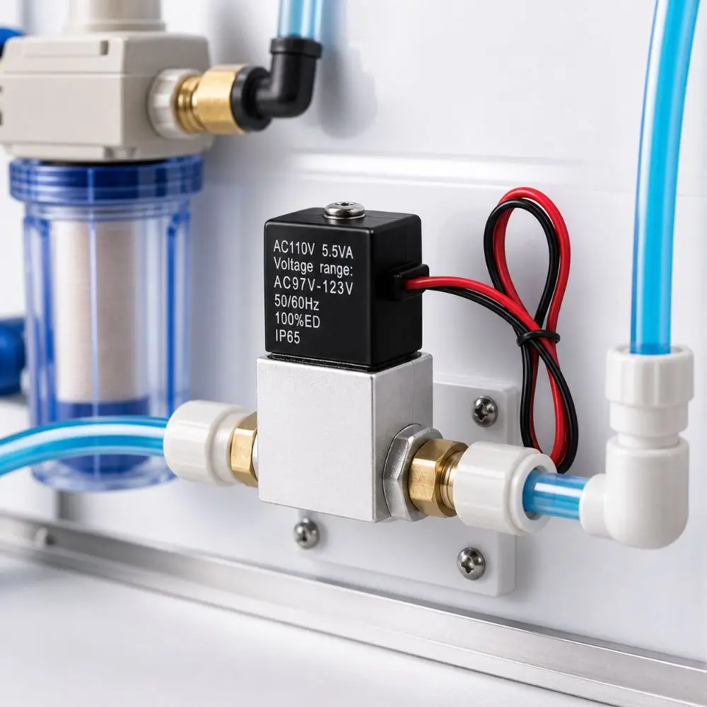2 Way Electric Solenoid Valve Stainless Steel Pneumatic Control Air Solenoid Valve Durable High Flow Air Valve Air Systems