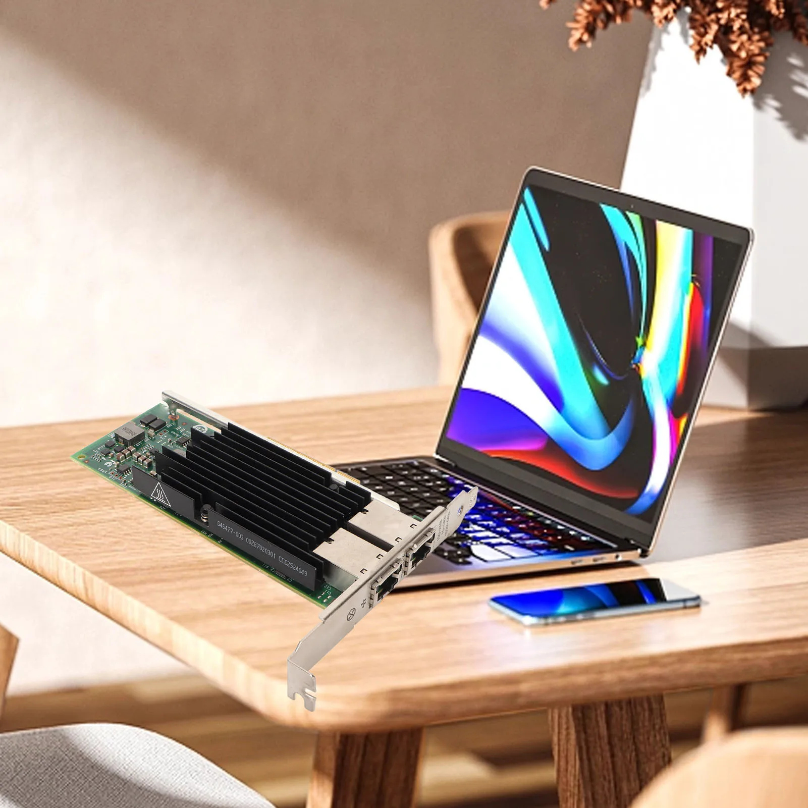 PCIe Network Card Dual Port RJ45 10GB NIC PCIe X8 716589 002 PCIe Network Adapter Gigabit Ethernet Card Gigabit Ethernet Card