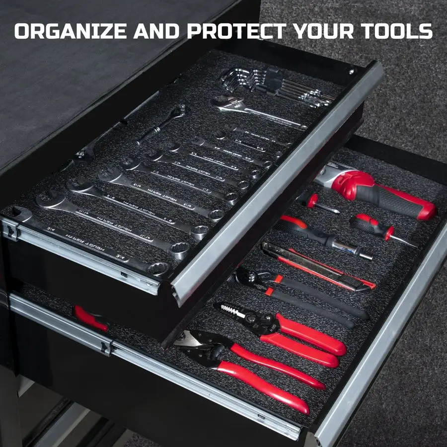 Tool Box Foam 3Pack 20x16x2 inch, Foam Inserts for Cases, Polyethylene Storage Sheets for Toolbox Hard Case, Tool Shadow Insert,