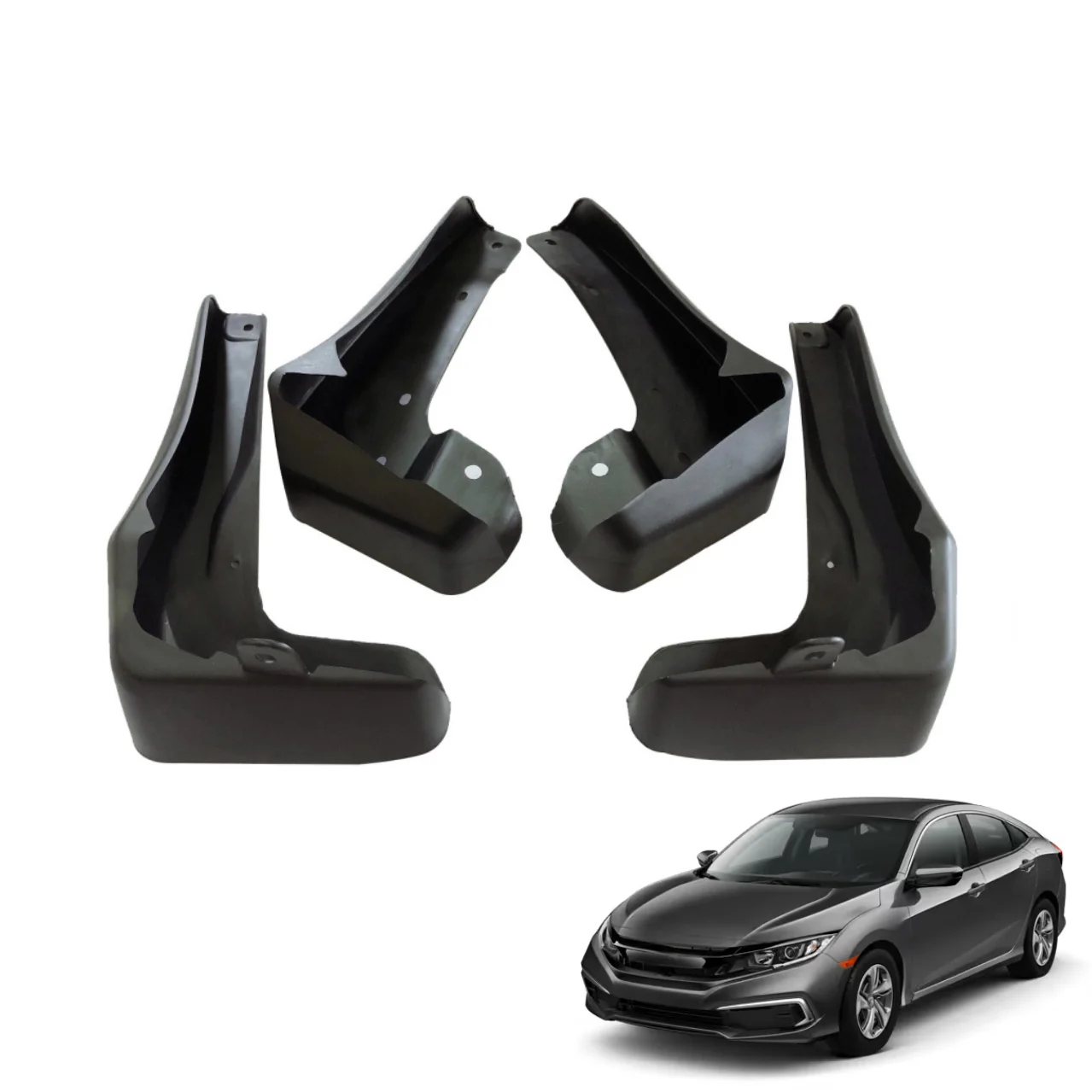 

PP Front Rear Mudguards for Honda Civic 2012 2013 2014 MudFlaps Wheel Protector Mud Flap Splash Guards Auto Accessories