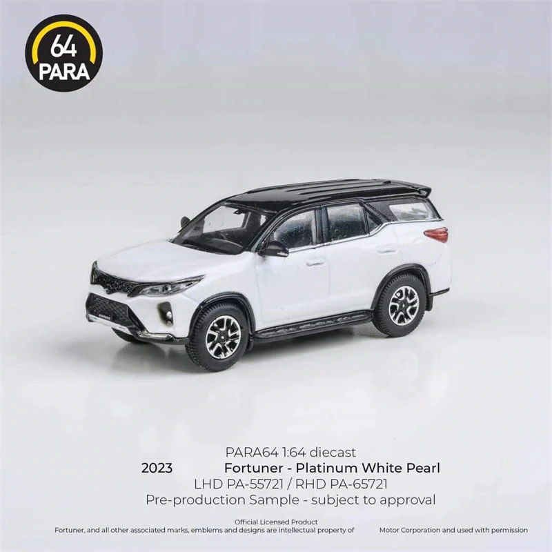 

(Pre-order) Para64 1:64 Fortuner 2023 SUV LHD Diecast Model Car