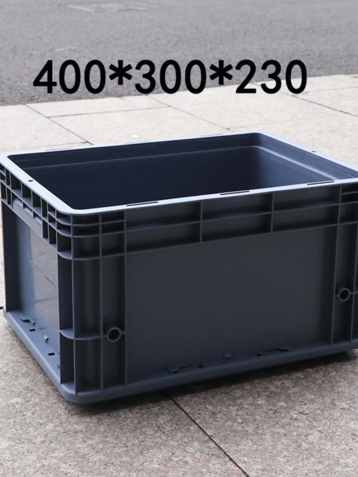 Gray Plastic Storage Box Rectangular Turtle Box Large Rotating Box Shelf Material Box Household Storage Organizer Bin Container