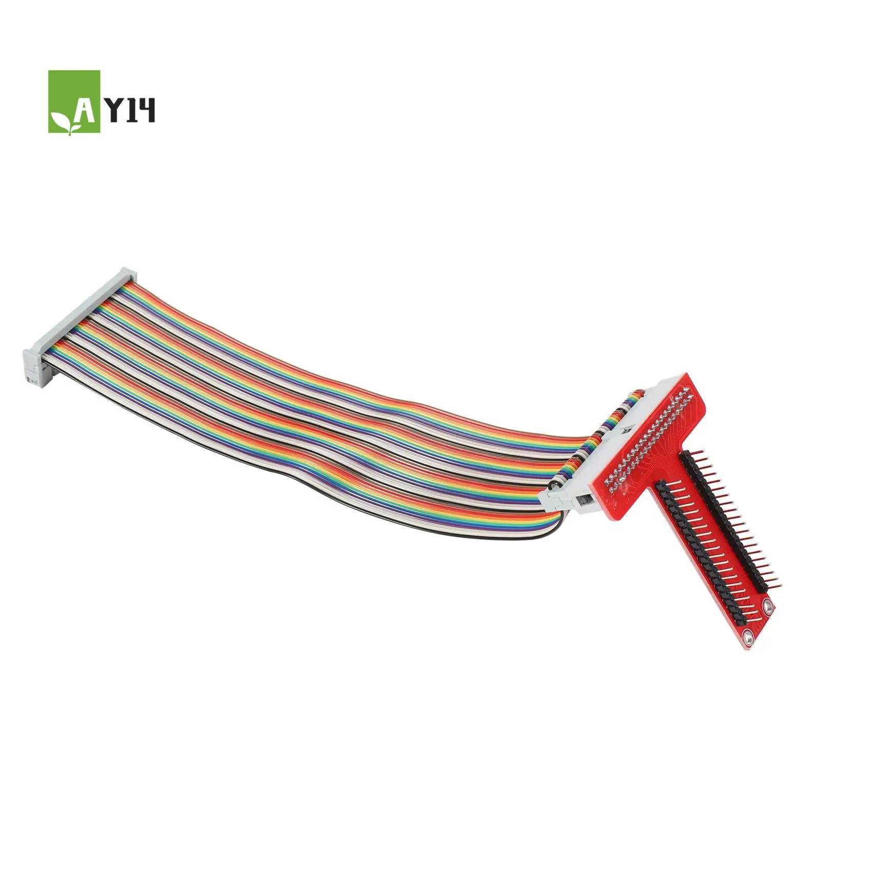 AY14 -Rpi GPIO Breakout Expansion Board + Ribbon Cable + Assembled T Type GPIO Adapter 20Cm FC40 40Pin Flat Ribbon Cable For Ras