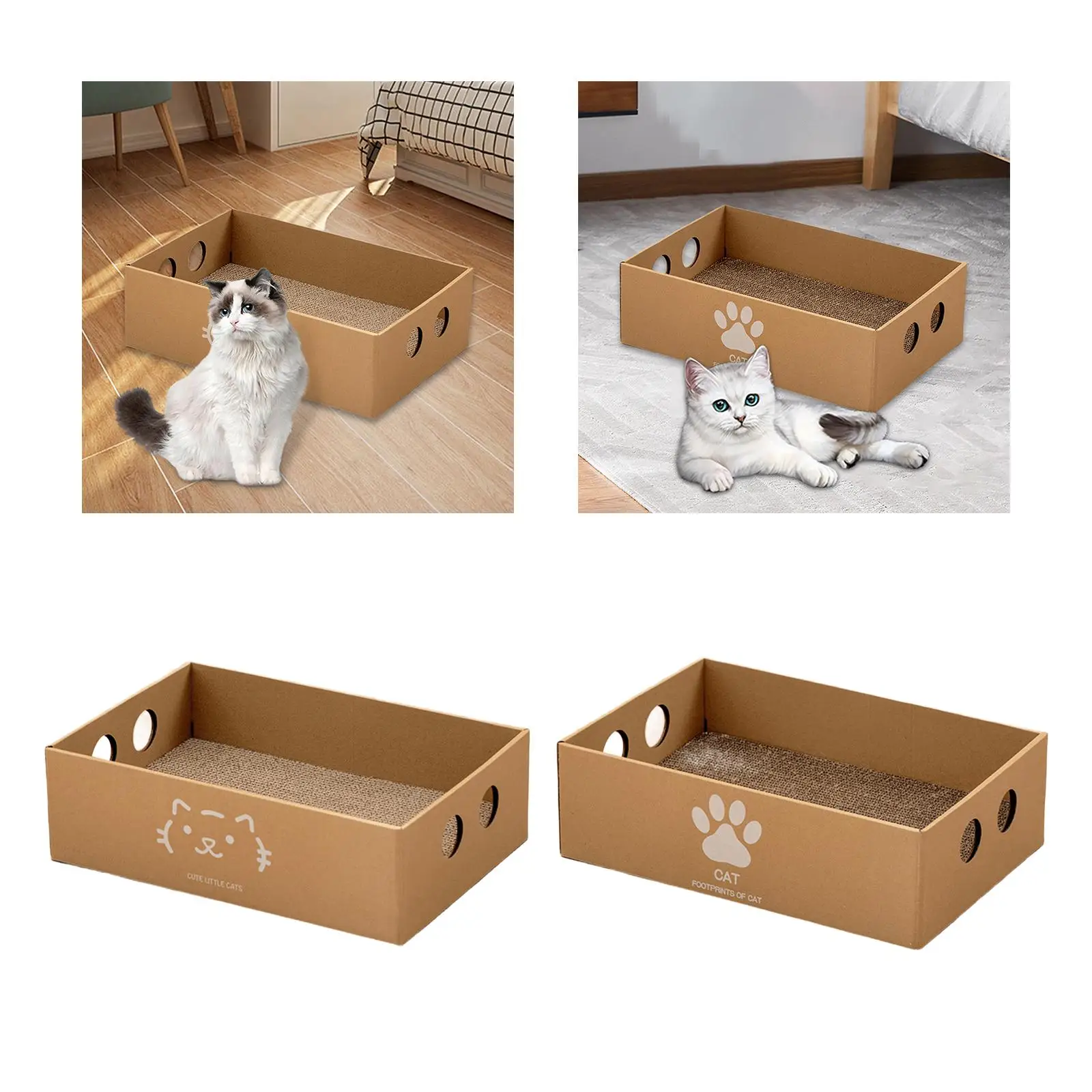 Kattenkrabkartonnen kattenkrabpad Kattenkrabbox voor katten om te malen