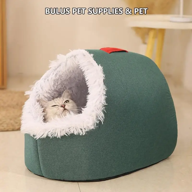 Cat Nest Is Thickened And Warm In Winter, Enclosed And Portable, Small Dog And Cat Sleeping Nest Pet Supplies