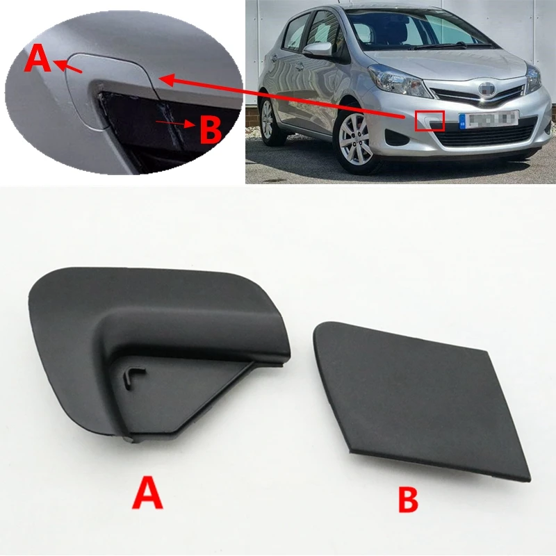 Unpainted Auto Car Front Bumper Tow Hook Cover Grille Cap Trailer Shell 52127-52931 For Toyota Yaris LE 2012 2013 2014