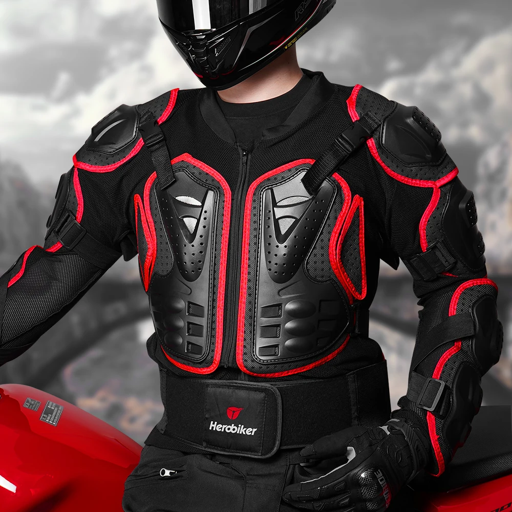 

Motorcycle Jacket Men Full Body Motorcycle Armor Motocross Racing Moto Jacket Riding Motorbike Protection Size S-5XL