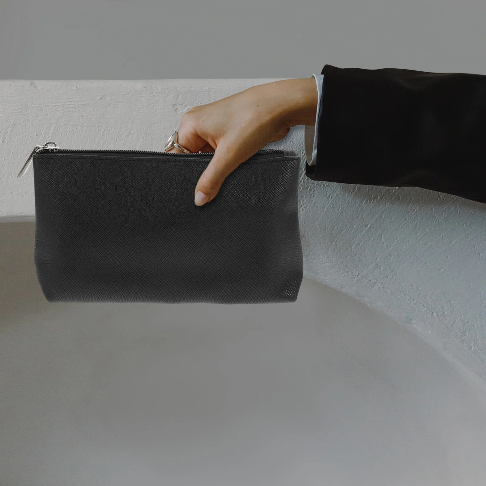 

Supple PU Makeup Brush Storage Bag Compact Coin Purse Portable Change Pouch Small Brush Holder Eye-Catching