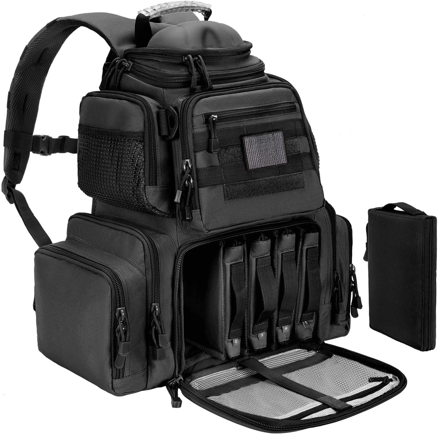 

Tactical Range Backpack Bag for Gun and Ammo with Pistol Case