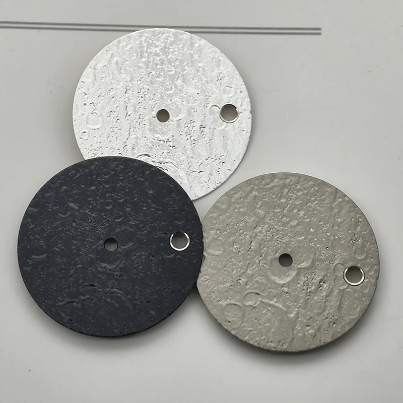 NH35 Dial Moon-Style Surface Dia 28.5mm Fit NH35 NH36 Movement Crown at 3.0/3.8 Oclock Watch Dial Refit Part