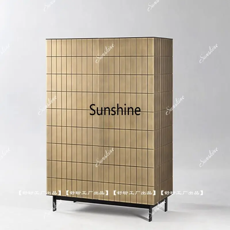 Nordic minimalist modern bar cabinet multifunctional geometric locker