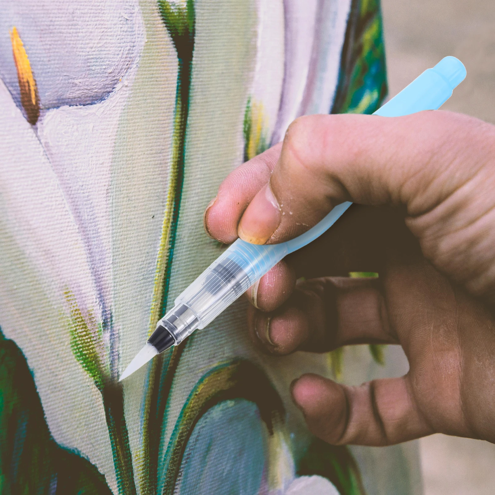

4pcs Water-filled Brush Portable Refillable Watercolor Paintbrushes Art Supplies Watercolor Brush Pens Paint Drawing Tools