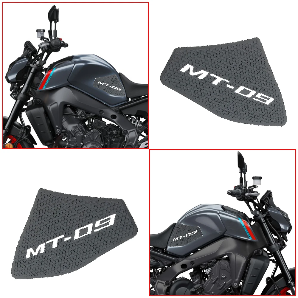 

Fits for Yamaha MT 09 MT09 SP ABS MT-09 FZ09 2021-2023 Motorcycle Tank Pad FuelTank Side Knee Traction Grips Logo Anti Slip Pads