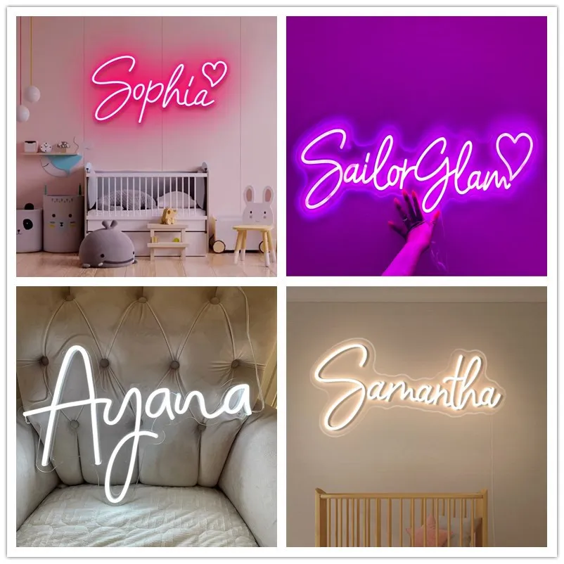 Letrero de neón Led, letreros de neón personalizados, uso de neón personalizado para boda, fiesta de cumpleaños, letrero comercial