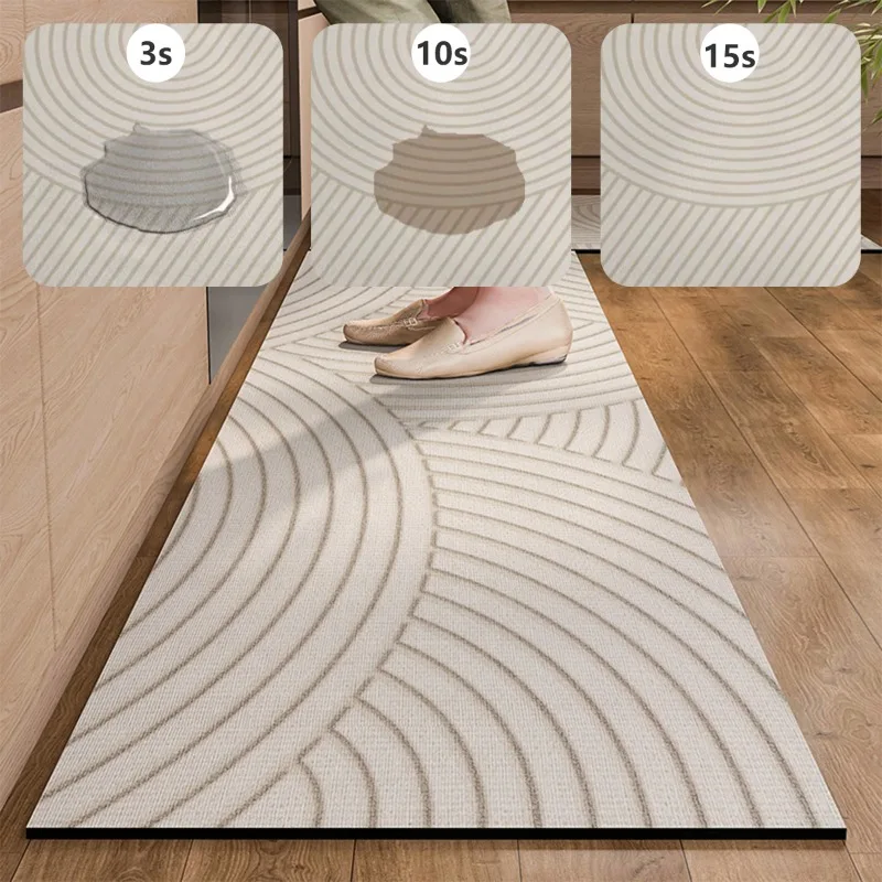 

Absorbent Diatom Mud Floor Mat, Kitchen Carpet, Non-slip Area Rugs, Laundry Room, Bathroom Foot Mats