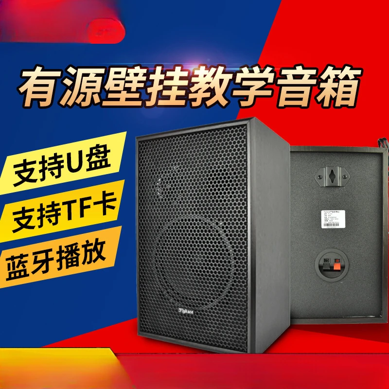 FT-210 with headset microphone active teaching audio USB Bluetooth active speaker main and auxiliary pair