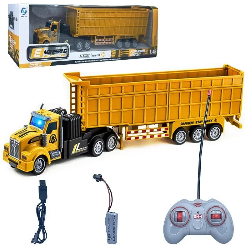 

perfect rc truck gift set:oversized 2.4G remote control car,cool lights,transport series design,rc cars for kids toys cool stuff