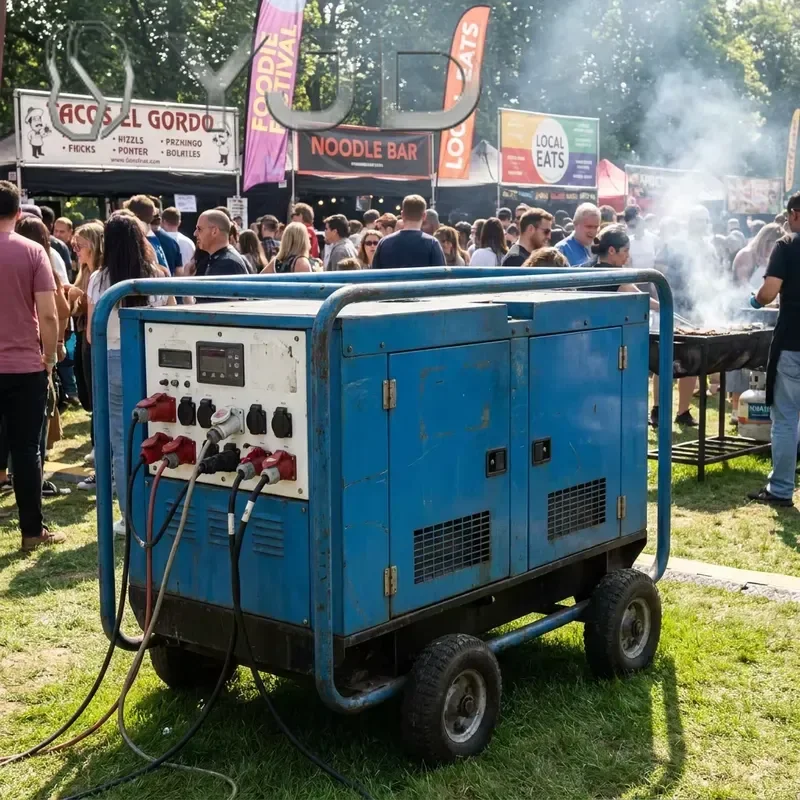 YJD Yuchai 2.8-18kW/20kW 50/60Hz Portable Open Type Diesel Generator Water Cooled Engine 400V Output Heavy Construction