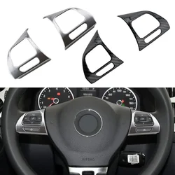 Steering Wheel Switch Panel Trim for Volkswagen VW Golf Mk6 Passat B7 CC Eos Tiguan Jetta Touran Sharan Caddy Car Stickers