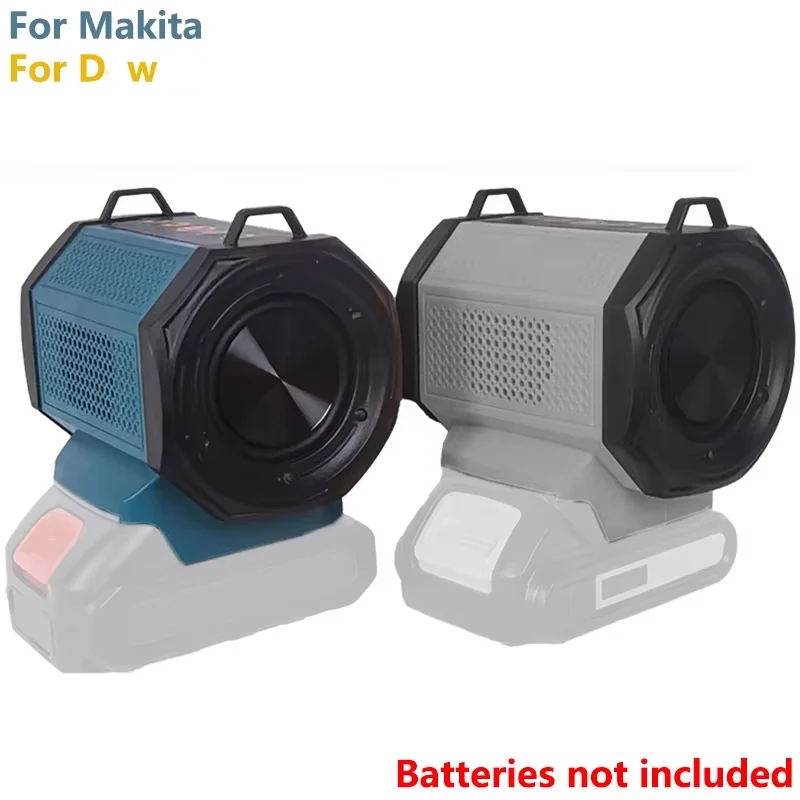 

Запасной Bluetooth-динамик для аккумуляторов Dewalt/Makita 18В с портом USB Type-C, компактный динамик для стройплощадок, дома и вечеринок