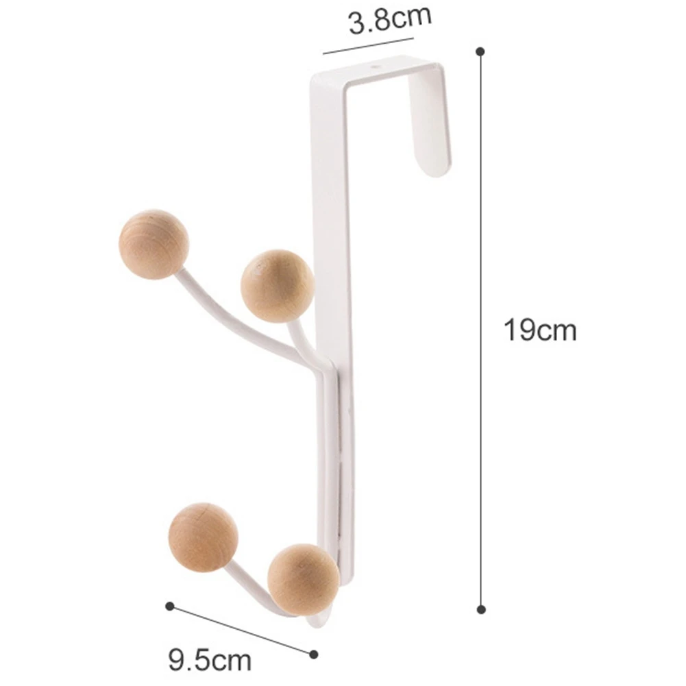 

J1UL1N Door Back Hook Kitchen Cabinet Towel Holder Multi-Layer Household Clothes Coat Hat Storage Hanging Hook