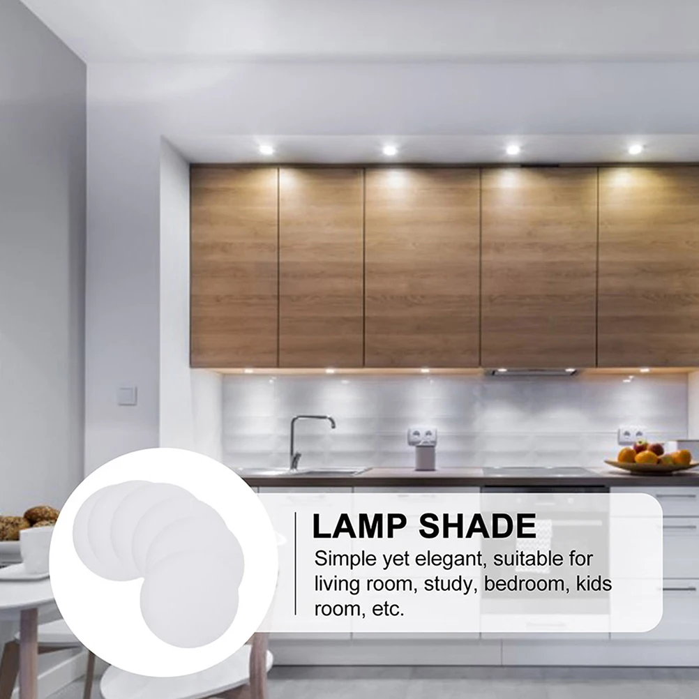 

6pcs Replaceable Ceiling Lampshade Anti-Dazzling Diffuser Cover For Chandelier Downlight Plastic Light Fixture Accessories