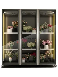 For Florists Refrigerated Flowers Fresh-Keeping Cabinet Air Cooling Frostless Display Cabinet Commercial Use