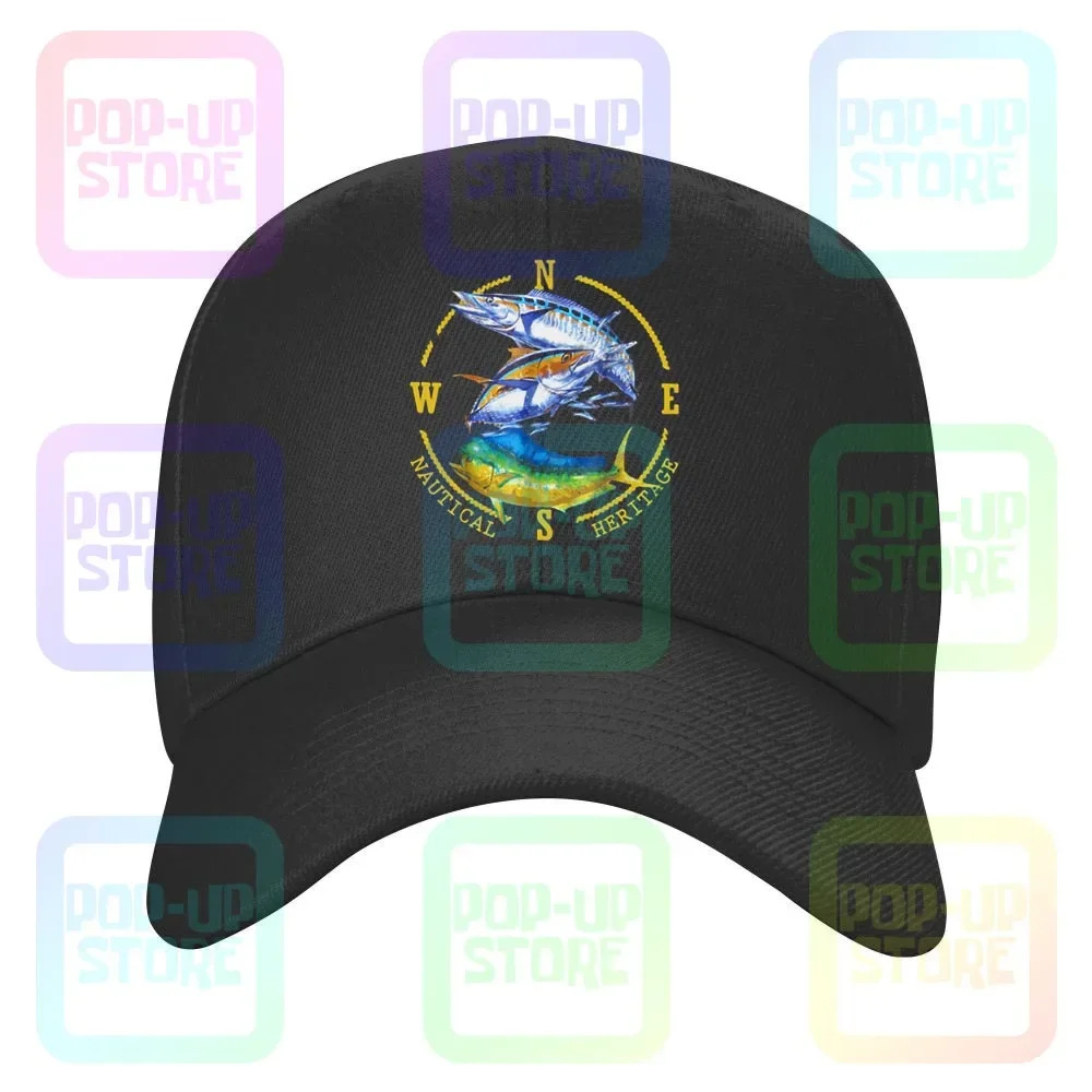 Mahi Mahi Tuna Kingfish Nautical Fishing Caps Baseball Cap