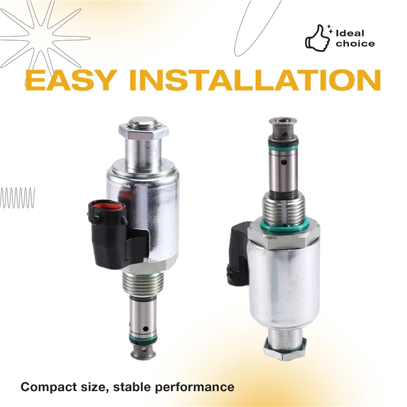 วาล์วโซลินอยด์ปั๊มไฮดรอลิกสำหรับรถขุด 24V 122-5053 1225053 สำหรับรถแคตเตอร์พิลลาร์ E325C E325CL M325 E322C E322CL 3126 3126B