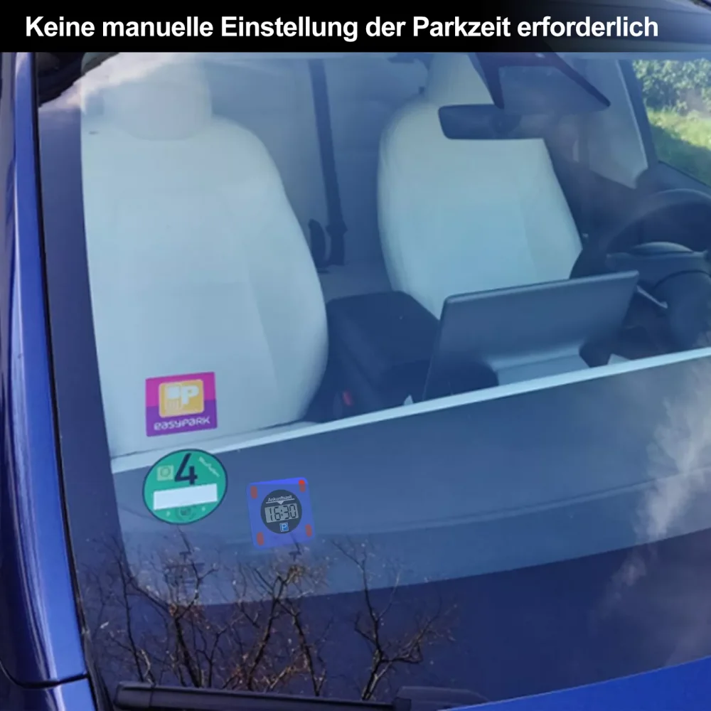 1 Buah Pengatur Waktu Parkir Mobil Tampilan Layar Ganda LCD Pengatur Waktu Parkir Khusus Profesional Aksesori Interior Kartu Parkir Sementara