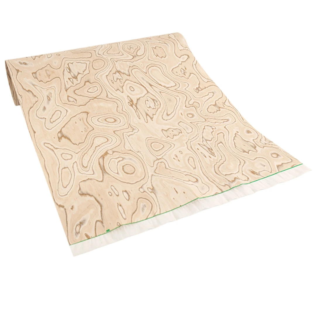 Maple Burl Mixed Engineered wood veneer 0.4-0.5mm – 250x58cm Sheet for Hotel Furniture & Stair Tread (Backing Non-woven Fabric)