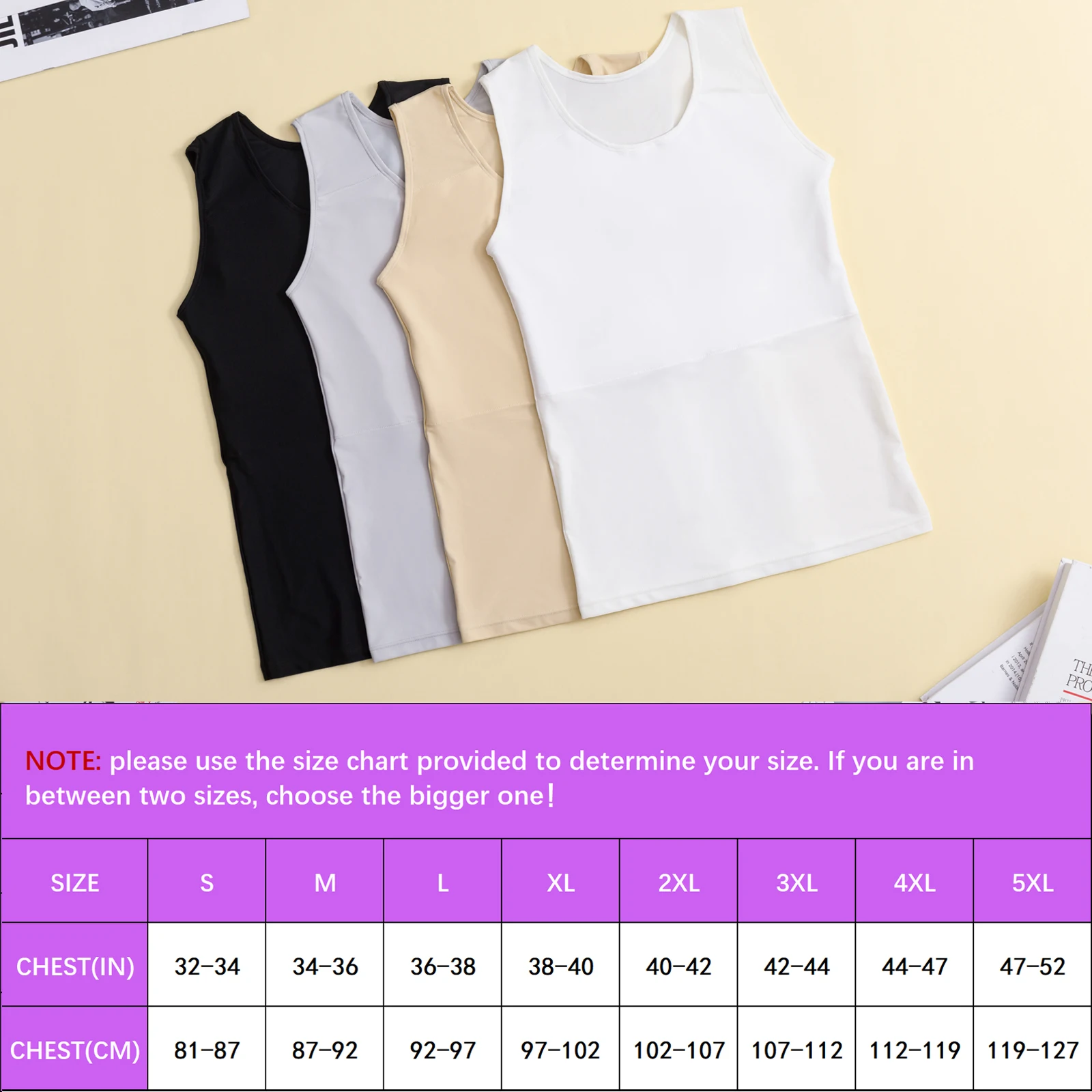 XUJI Transgender FTM Breathable Tank Chest Binder