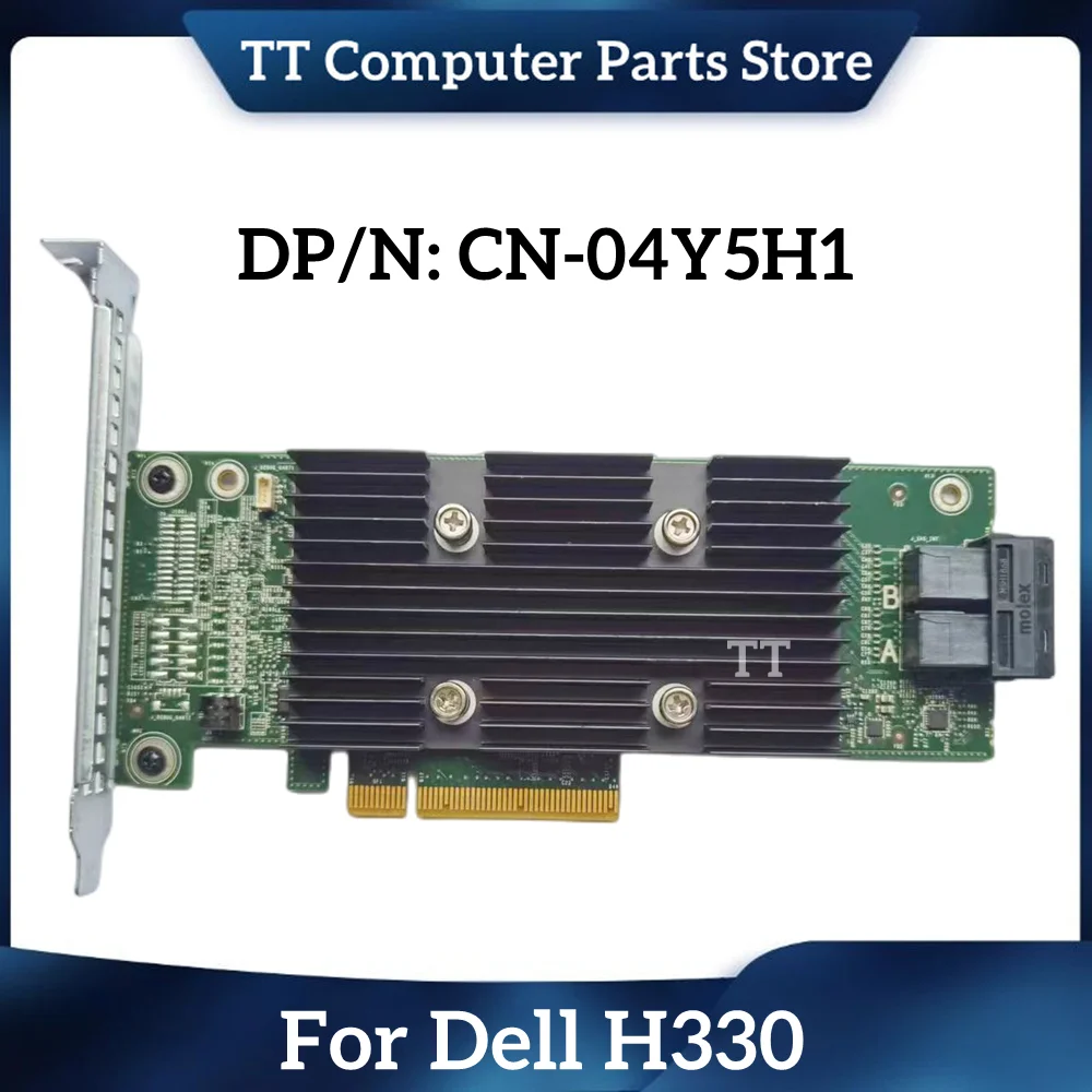 

TT For Dell H330 6H1G0 4Y5H1 04Y5H1 0TD2NM 0TCKPF SAS 12GB/s PCIE 3.0 x8 lsi3008 Chip PowerEdge RAID Controller Fast Ship