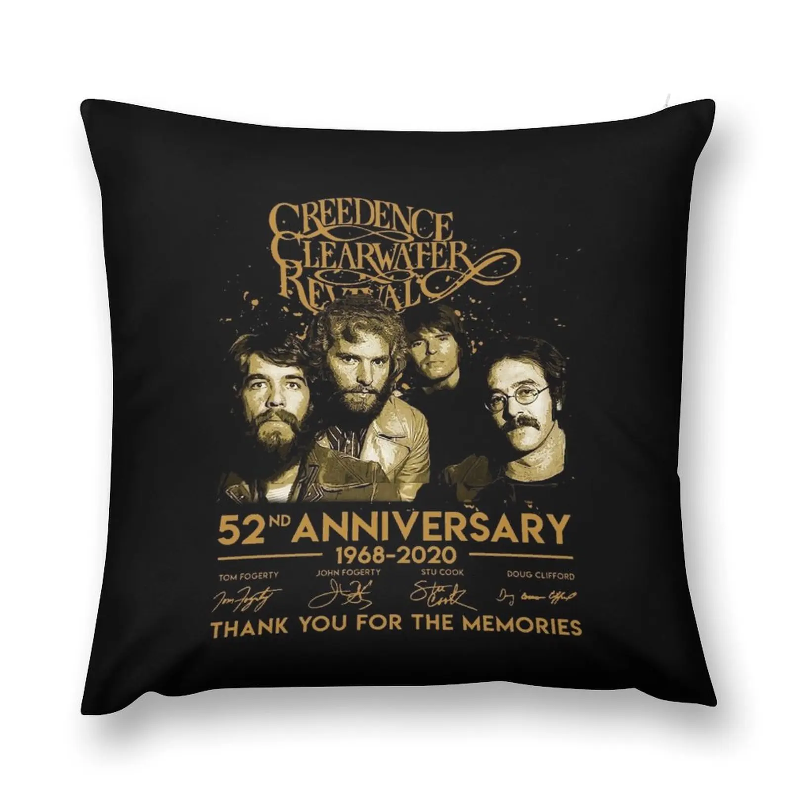 52 Years Creedence Clearwater Revival Throw Pillow Christmas Pillows Luxury Pillow Case pillow