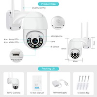 PIX-LINK A15-20 4MP 4K PTZ WiFi IP Camera Wireless Outdoor Home Surveillance Security CCTV with AI Tracking for Smart Home