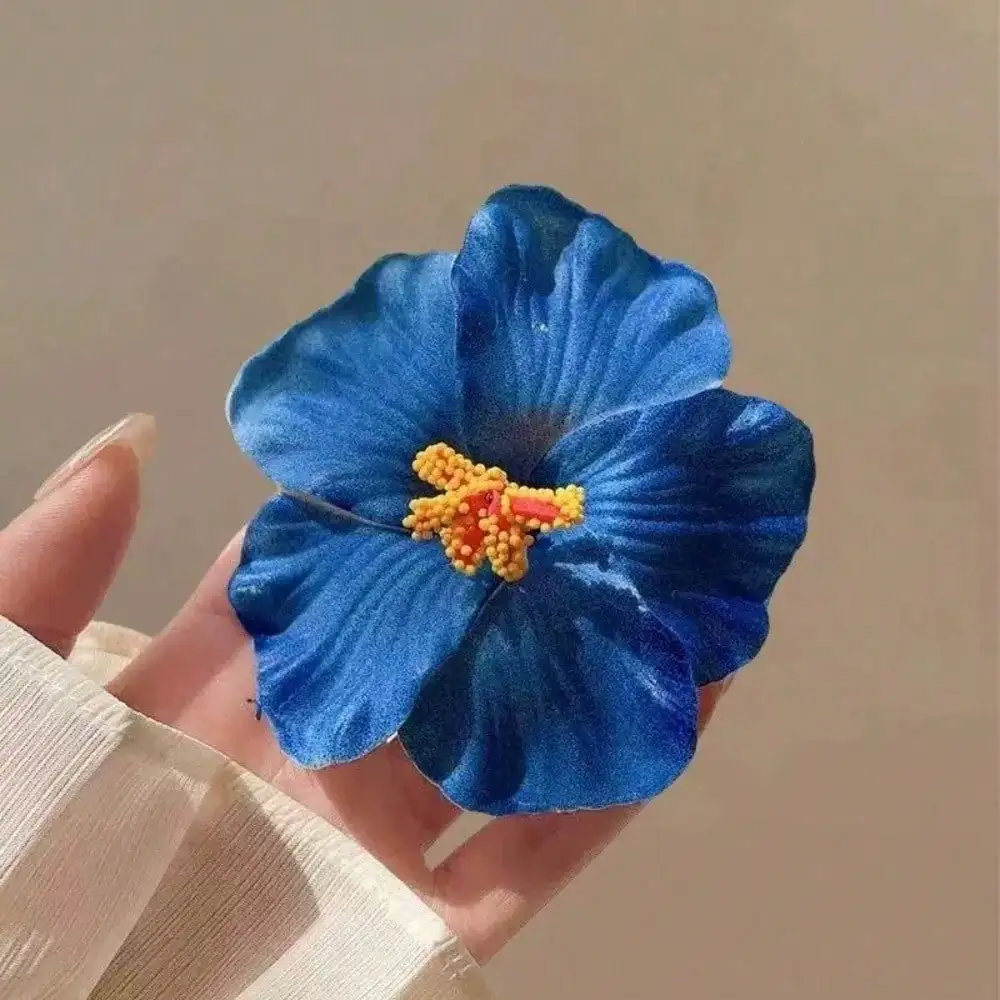 1Pc New charming Gesang flower simulation Fuso flower hairpin design sense bangs clip versatile side clip sweet headgear women