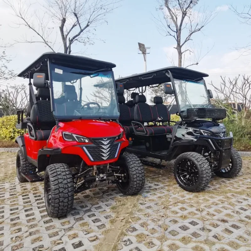 2/4/6 Seater Large Capacity Lithium Battery Long Endurance Electric Golf Cart 5KW AC Lift Off-Road Car