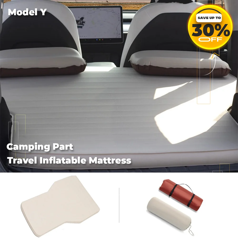 Self-Inflating Car Camping Mattress For Tesla Model 2023 Y Air Bed Sleeping Bed Folding Outdoor Part For Car Traveling