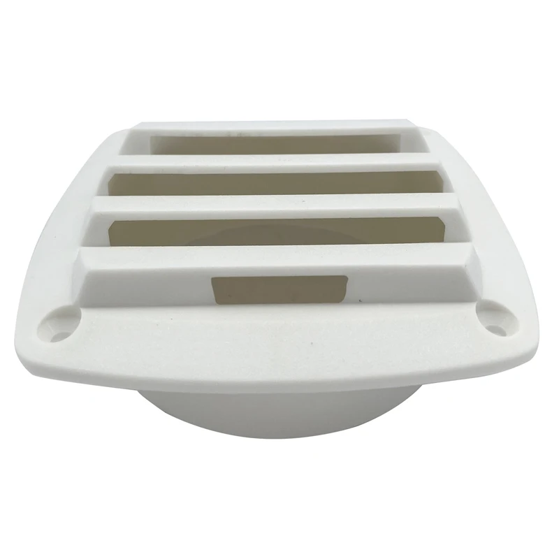 

White 4" Hose Marine Louvered Air Vent Boat Yacht Caravan Hull Outlet Grille Ventilation