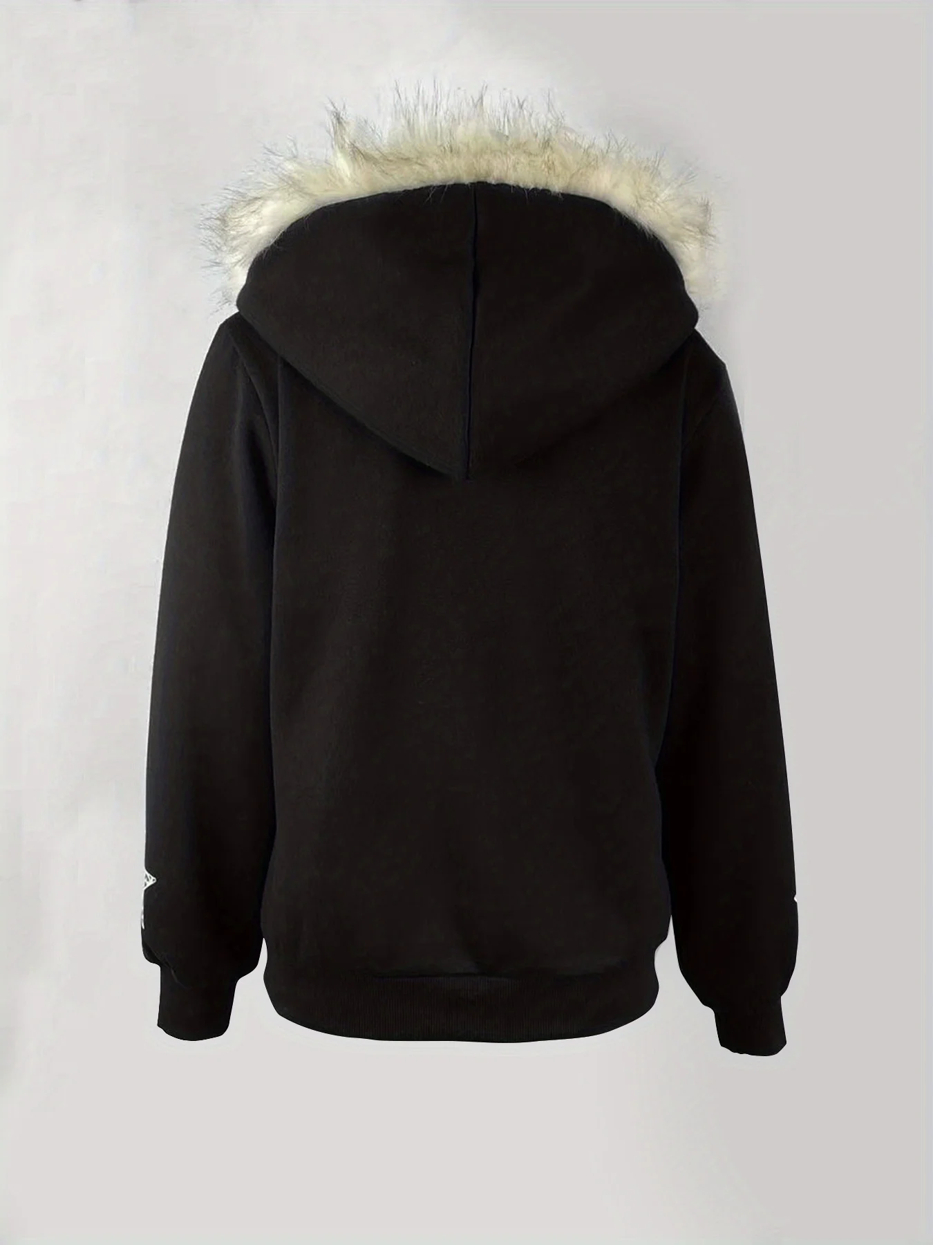 Felpa retrò casual da donna autunno inverno Felpa con cappuccio moda donna a maniche lunghe stampata tinta unita