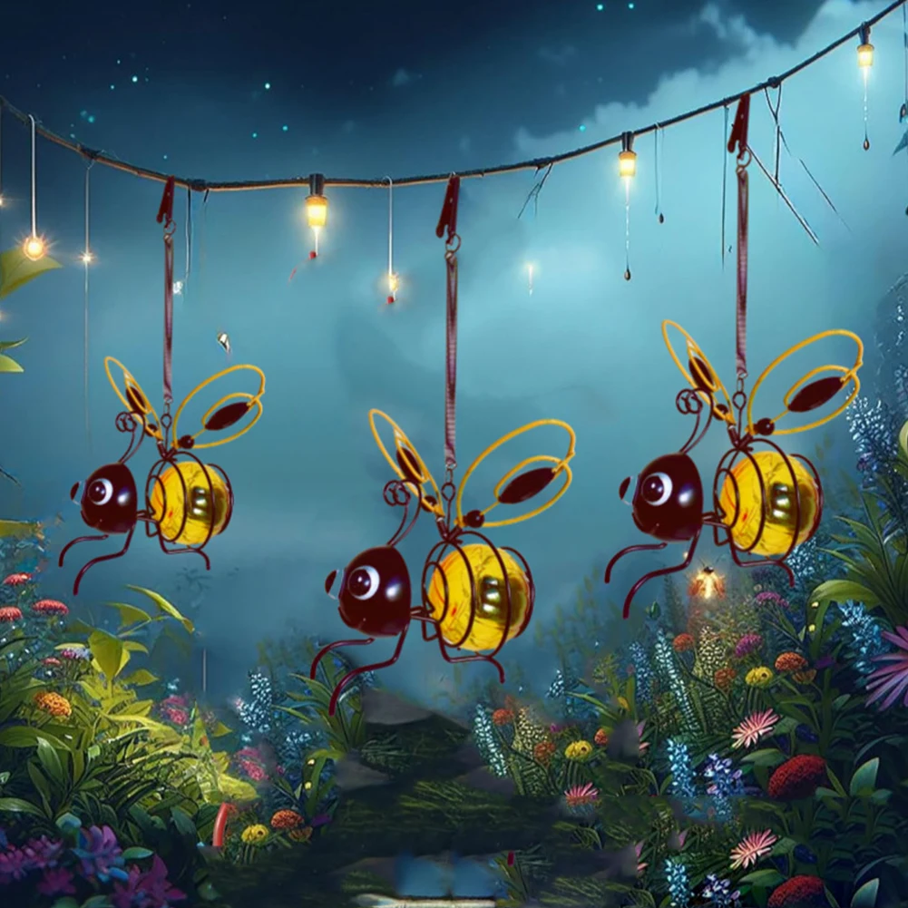 

LED Hanging Flying Animals Lamp Solar Powered Painted Iron Art Crafts Light IP44 Waterproof Yard Balcony Porch Garden Decoration