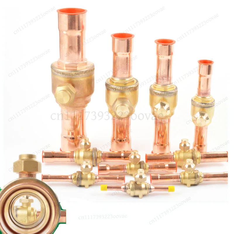 SGB Refrigerant Ball Valve 10 12 22mm for Air Conditioning Cold Storage Shut Off, Replacement HVAC Part