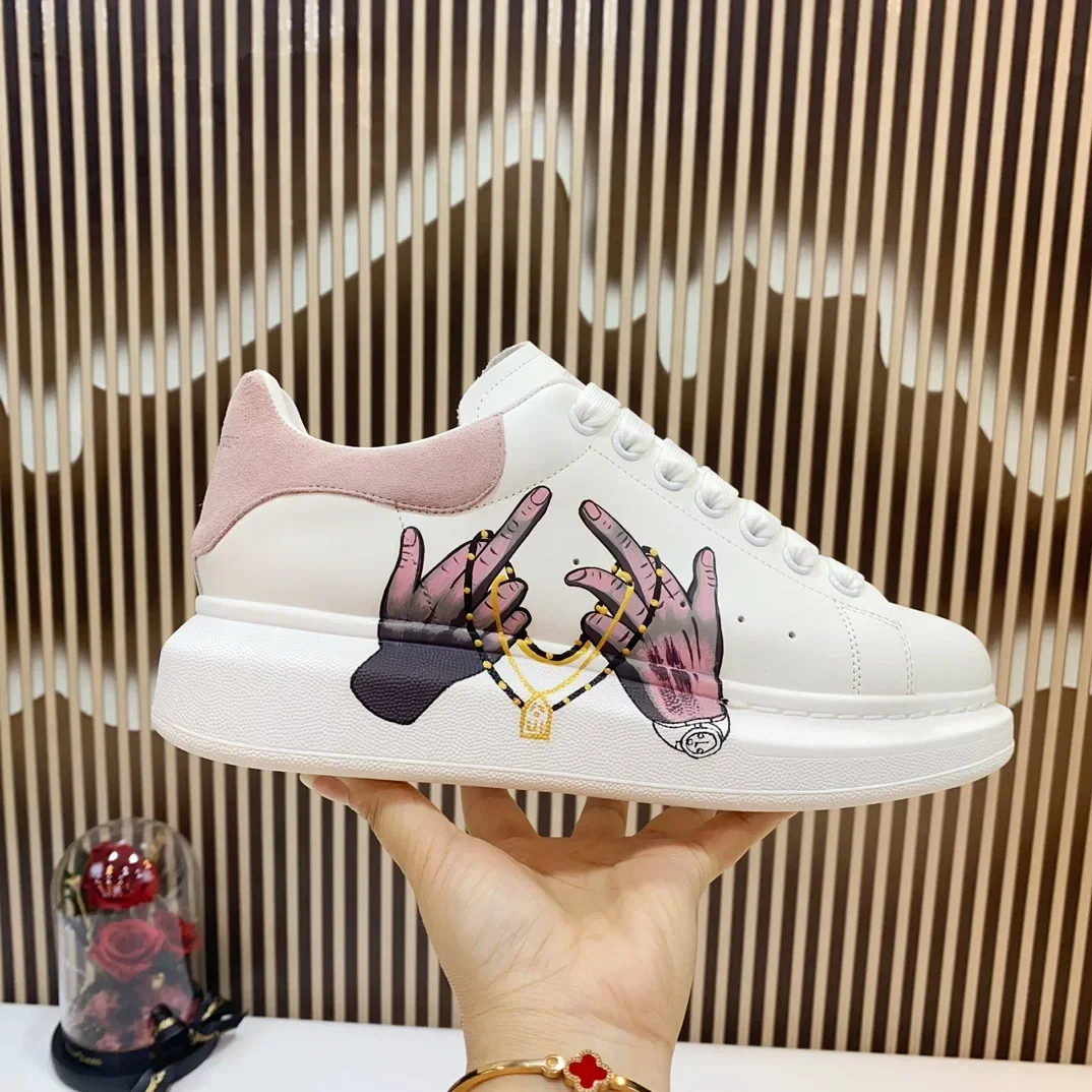 Top Hight Quality Mens Casual Sneakers Real Leather Womens Brand Designer Tennis Shoes Classic Fashion Design  running shoes