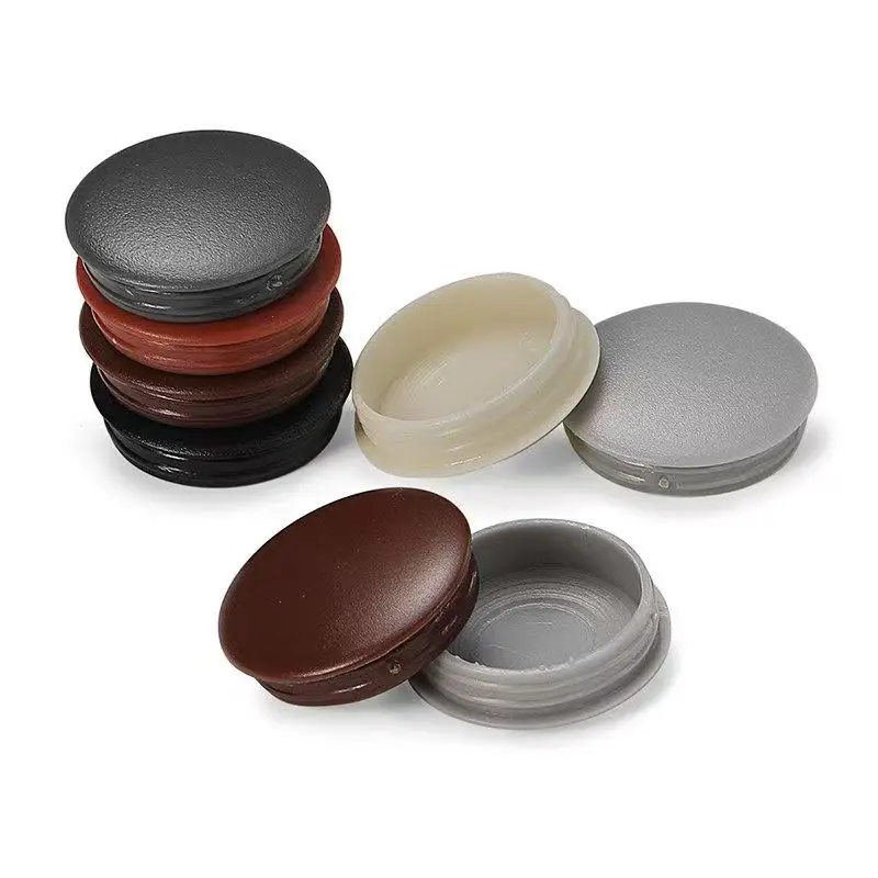 Round Threaded Hole Plug Plastic Nut Cap Furniture Hole Dust Proof/ugly Covering Protective Cover for 8/9/10/11/12/13-18mm Hole